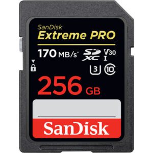 SanDisk 256GB Extreme PRO 170MB UHS-I SDXC Memory Card