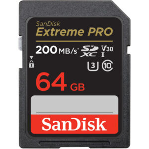 SanDisk 64GB 200MB Extreme PRO UHS-I SDXC Memory Card