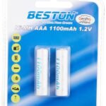 Beston – 2x AAA 1100mAh Rechargeable Battery