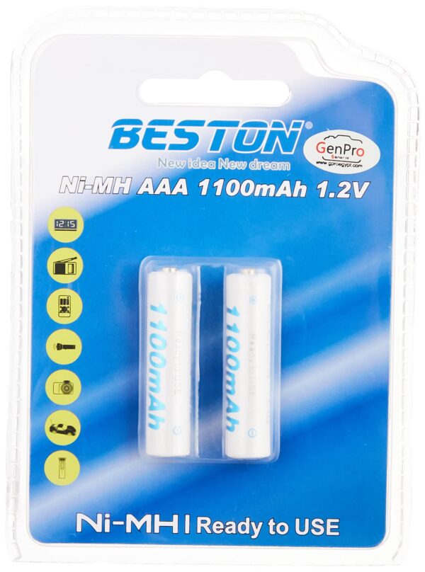 Beston – 2x AAA 1100mAh Rechargeable Battery