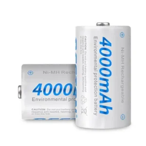 Pack of 2 Beston 4000mAh D Size 1.2V Rechargeable NI-MH Battery