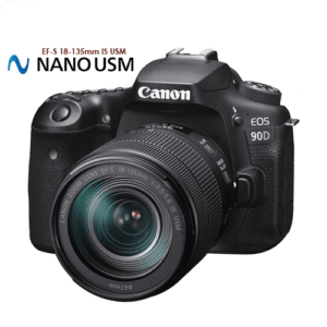 Canon EOS 90D DSLR Camera with [Kit 18-135mm Nano USM Lens]