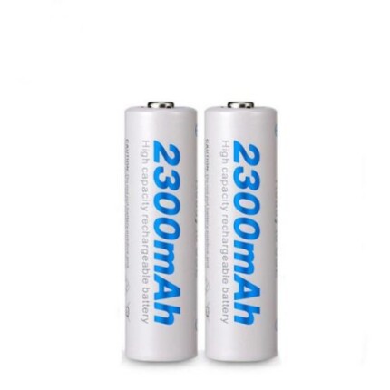 Beston 2PCS AA Rechargeable Battery 2300mAh