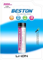 Beston Li-ion Rechargeable Battery 18650 3000mAh