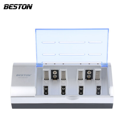 Beston BST-821BW Original Standard Charger AA / AAA / C / D / 9V 1.2V Rechargeable Battery