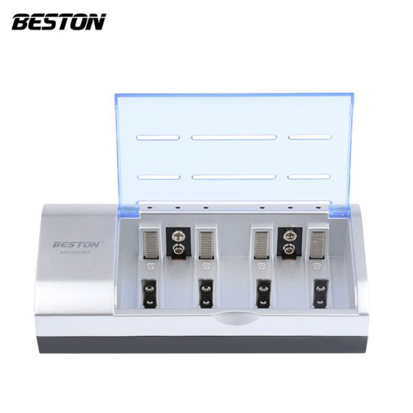 Beston BST-821BW Original Standard Charger AA / AAA / C / D / 9V 1.2V Rechargeable Battery