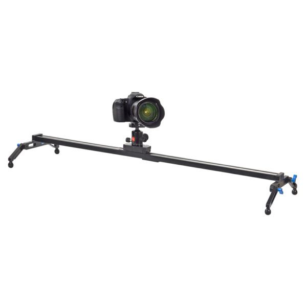 KINGJOY VM-100 100cm Aluminum DSLR Camera Slider easy operate with Basic Tools load Capacity of 11lbs for Video Moving Shooting