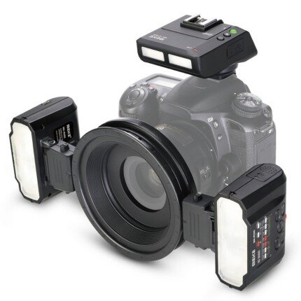Meike MK-MT24 2.4G Wireless Close-Up Speedlight Macro Twin Lite Flash Nikon