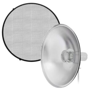 Beauty Dish Kit 55cm with Honeycomb Grid and Diffuser