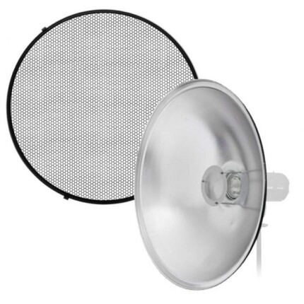 Beauty Dish Kit 70cm with Honeycomb Grid and Diffuser