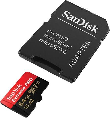 SanDisk Extreme PRO 64GB MicroSD SanDisk Extreme PRO 64GB MicroSD Card at CameraTK Egypt