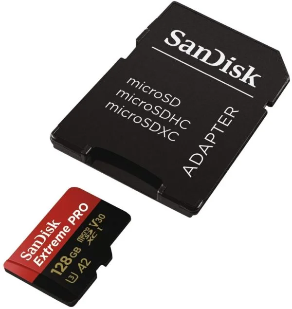 SanDisk Extreme Pro MicroSD 128GB SanDisk Extreme Pro Micro SDXC 128GB with Adapter at CameraTK Egypt