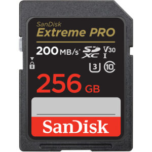 SanDisk 256GB Extreme PRO 200MB UHS-I SDXC Memory Card