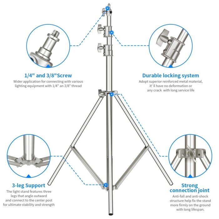 Stainless Steel Light Stand M-300