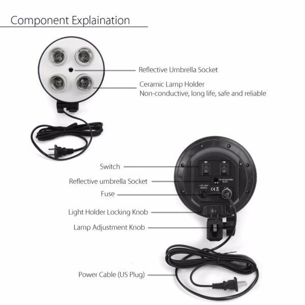 Kit Video 4 Socket Softbox