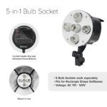 Kit Video 4 Socket Softbox
