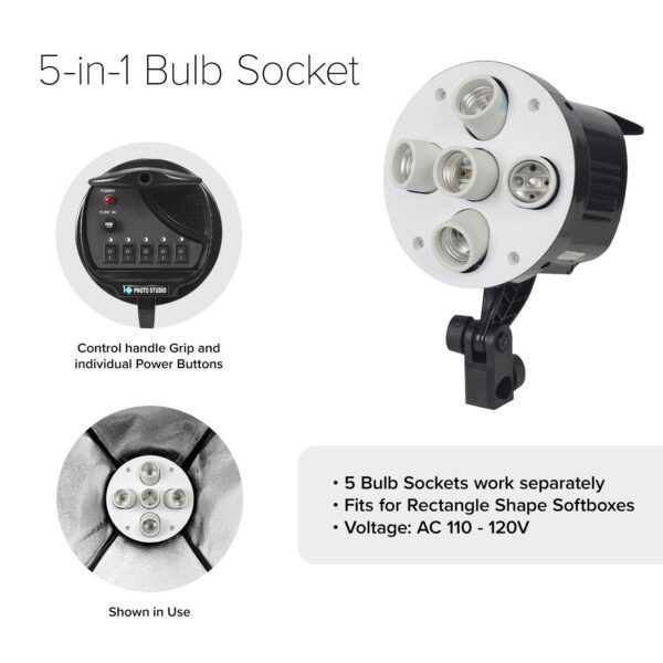 Kit Video 4 Socket Softbox