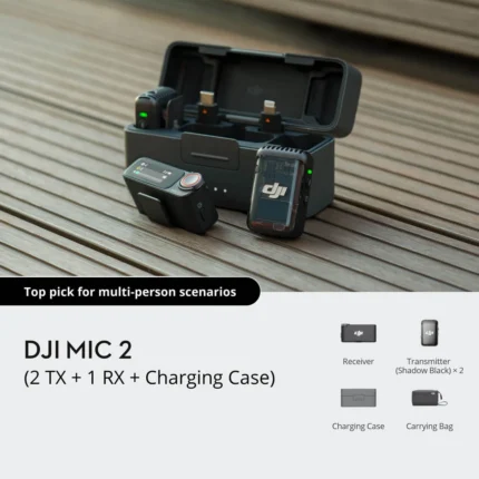 DJI Mic 2 2-Person Wireless Microphone System at CameraTK Egypt