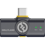 Hollyland LARK M2 DUO 2-Person Wireless Combo Microphone System (2.4 GHz, Shine Charcoal) - Image 5