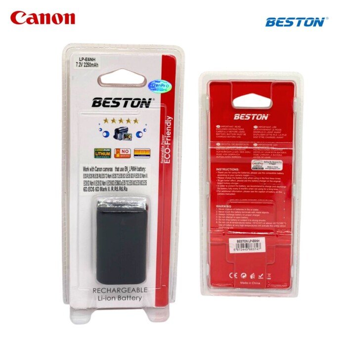 BESTON LP E6NH for Canon Battery (2250mAh) - Image 2
