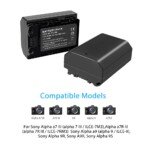 BESTON NP-FZ100 Battery Pack Compatible with Firmware 2.0 Sony A7III, A7RIII, A9, Alpha A7 III, A7R3 Digital Cameras - Image 4
