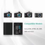 BESTON NP-FZ100 Battery Pack Compatible with Firmware 2.0 Sony A7III, A7RIII, A9, Alpha A7 III, A7R3 Digital Cameras - Image 5