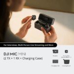 DJI Mic Mini 2-Person Compact Wireless Microphone System for Camera &amp; Smartphone (2.4 GHz) - Image 6