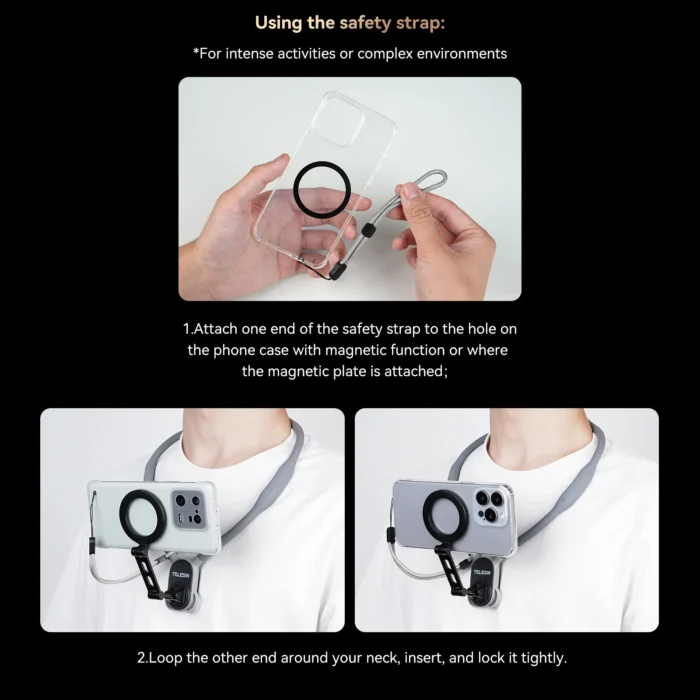 TELESIN Magnetic Neck Mount for Phones - Image 5