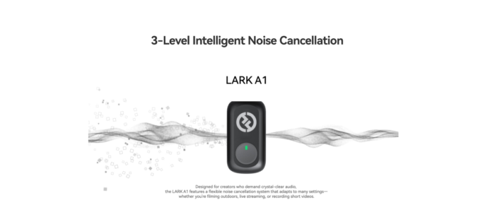 Hollyland LARK A1 Combo 2-Person Wireless Microphone System with USB-C and Lightning Connectors for Mobile Devices (Space Gray, 2.4 GHz) - Image 5