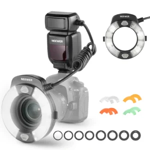 NEEWER RF1 76Ws 5600K GN15 TTL Marco Ring Flash
