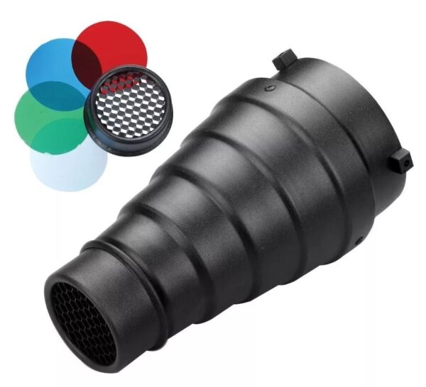 General Metal Snoot Bowens Mount For Digital Camera - Black - Image 2