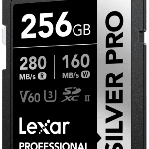 Lexar 256 GB Professional Silver Pro SDXC UHS-II Card