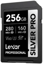 Lexar Professional SILVER PRO 256GB SDXC UHS-II V60 memory card