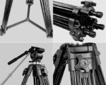 Weifeng WF 717 71"/ 1.89m Professional Video DV Camera Tripod - Image 4