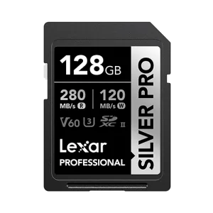Lexar 128 GB Professional Silver Pro SDXC UHS-II Card