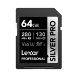 Lexar 64 GB Professional Silver Pro SDXC UHS-II Card