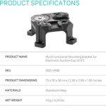 Tilta Hydra Electronic Suction Cup with Multifunctional Mounting Bracket (4.5") - Image 9