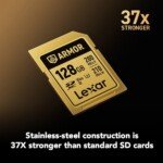 Lexar 128GB ARMOR GOLD UHS-II SDXC Memory Card - Image 6