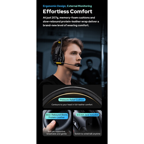 Godox SkyTalk Air 5S 5-Person Full-Duplex Wireless Intercom Headset System (2.4 GHz) - Image 13