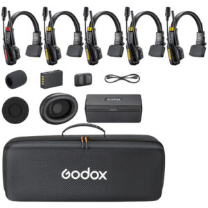 Godox SkyTalk Air 5S 5-Person Full-Duplex Wireless Intercom Headset System (2.4 GHz)