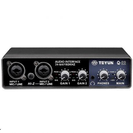 TEYUN Q-22 Audio Interface 24-bit / 192 kHz