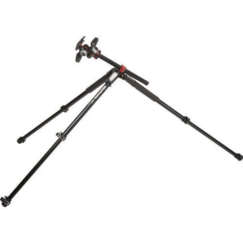Manfrotto MK055XPRO3-3W Aluminum Tripod with 3-Way Pan/Tilt Head - Image 5
