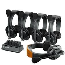 Hollyland Solidcom SE 5S 5-Person Full-Duplex Single-Ear Noise-Canceling Headset Intercom System (2.4 GHz)