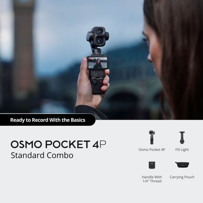 DJI Osmo Pocket 4 Pro – 4K Dual-Camera Pocket Gimbal Camera (Black) - Image 2