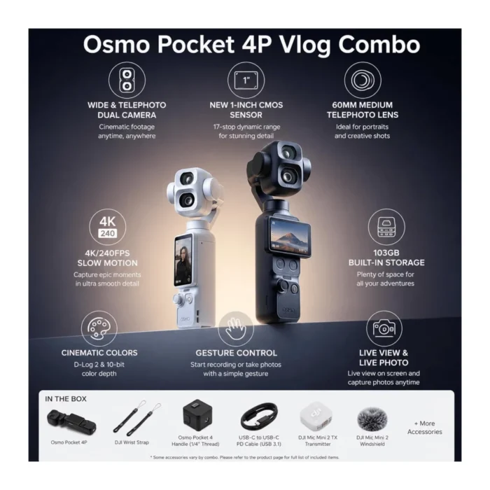 DJI Osmo Pocket 4P Vlog Combo - Image 4